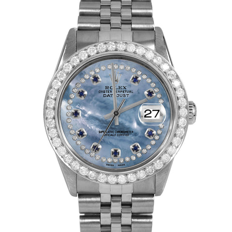 Rolex Datejust 36mm | 16014-BLMOP-STRS-25CT-JBL