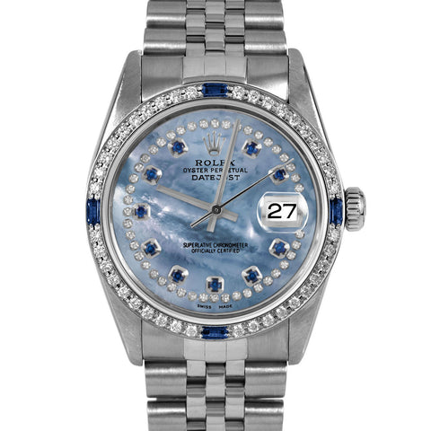 Rolex Datejust 36mm | 16014-BLMOP-STRS-4SPH-JBL