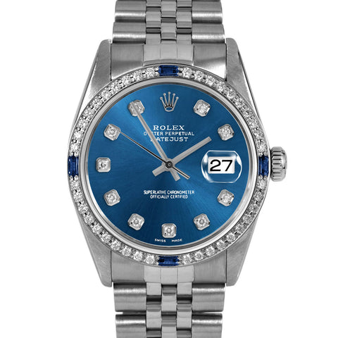 Rolex Datejust 36mm | 16014-BLU-DIA-AM-4SPH-JBL