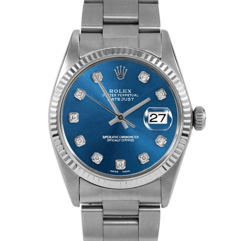 Rolex Datejust 36mm | 16014-BLU-DIA-AM-FLT-OYS