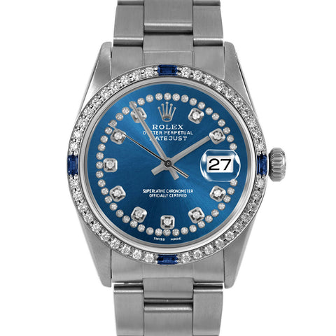 Rolex Datejust 36mm | 16014-BLU-STRD-4SPH-OYS