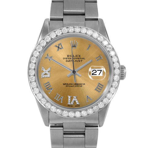 Rolex Datejust 36mm | 16014-CHM-RDR69-25CT-OYS