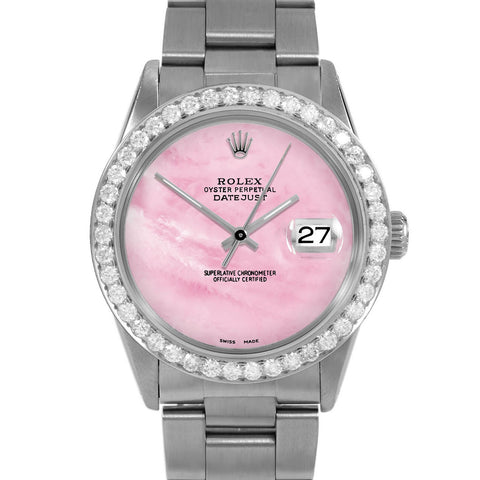 Rolex Datejust 36mm | 16014-PMOP-NOHM-25CT-OYS