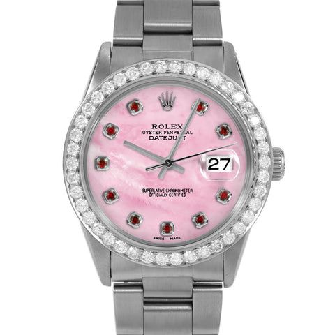 Rolex Datejust 36mm | 16014-PMOP-RBY-AM-25CT-OYS