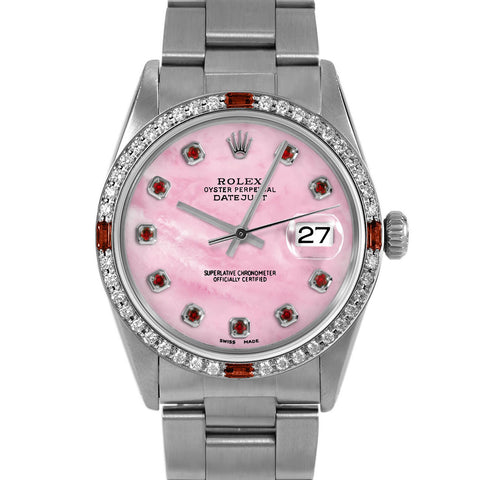 Rolex Datejust 36mm | 16014-PMOP-RBY-AM-4RBY-OYS