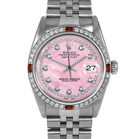 Rolex Datejust 36mm | 16014-PMOP-STRD-4RBY-JBL