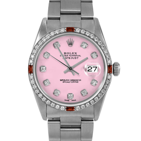 Rolex Datejust 36mm | 16014-PNK-DIA-AM-4RBY-OYS