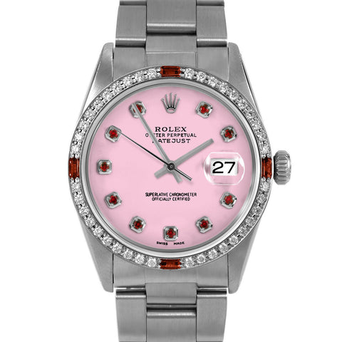 Rolex Datejust 36mm | 16014-PNK-RBY-AM-4RBY-OYS