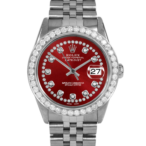 Rolex Datejust 36mm | 16014-RED-STRD-25CT-JBL