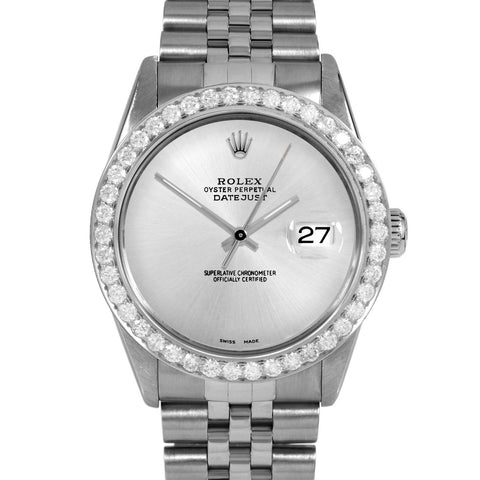 Rolex Datejust 36mm | 16014-SLV-NOHM-25CT-JBL