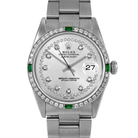 Rolex Datejust 36mm | 16014-SLV-STRD-4EMD-OYS