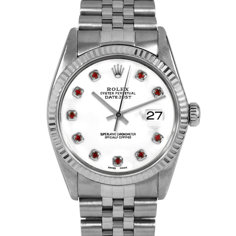 Rolex Datejust 36mm | 16014-WHT-RBY-AM-FLT-JBL