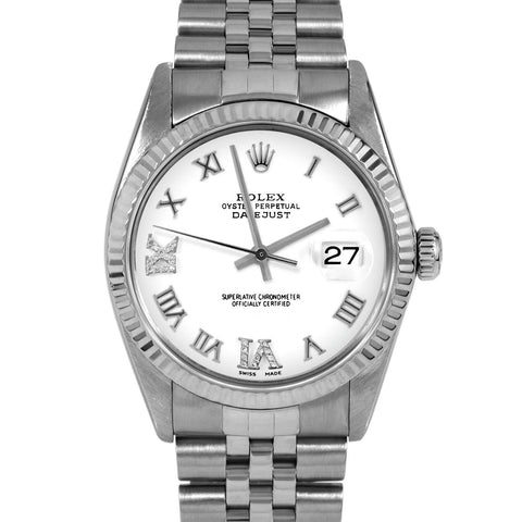 Rolex Datejust 36mm | 16014-WHT-RDR69-FLT-JBL