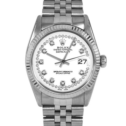 Rolex Datejust 36mm | 16014-WHT-STRD-FLT-JBL