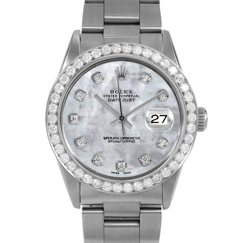 Rolex Datejust 36mm | 16014-WMOP-DIA-AM-25CT-OYS