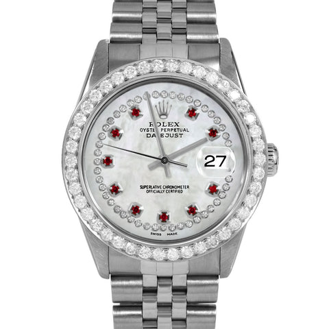 Rolex Datejust 36mm | 16014-WMOP-STRR-25CT-JBL