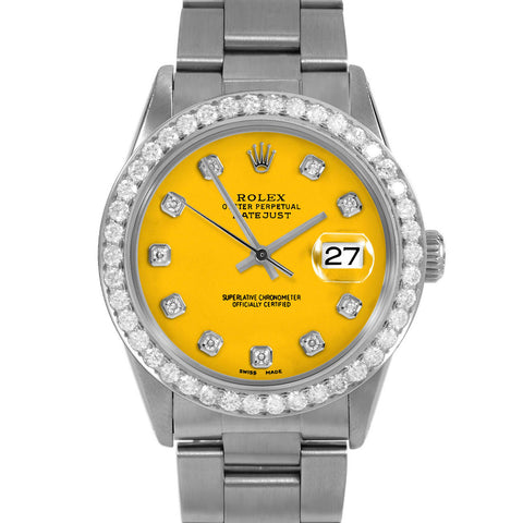 Rolex Datejust 36mm | 16014-YLW-DIA-AM-25CT-OYS