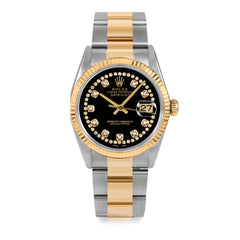 Rolex Datejust 36mm | 16233-BLK-STRD-FLT-OYS