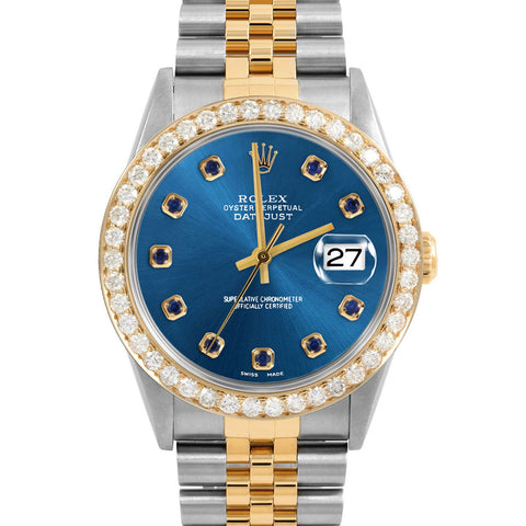 Rolex Datejust 36mm | 16233-BLU-SPH-AM-25CT-JBL