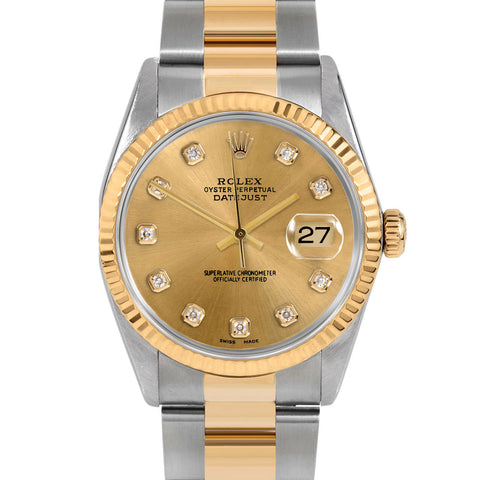 Rolex Datejust 36mm | 16233-CHM-DIA-AM-FLT-OYS