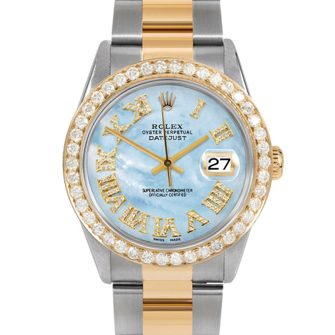 Rolex Datejust 36mm | 16233-LBMOP-FDR-25CT-OYS
