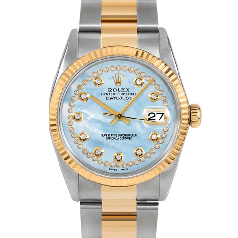 Rolex Datejust 36mm | 16233-LBMOP-STRD-FLT-OYS