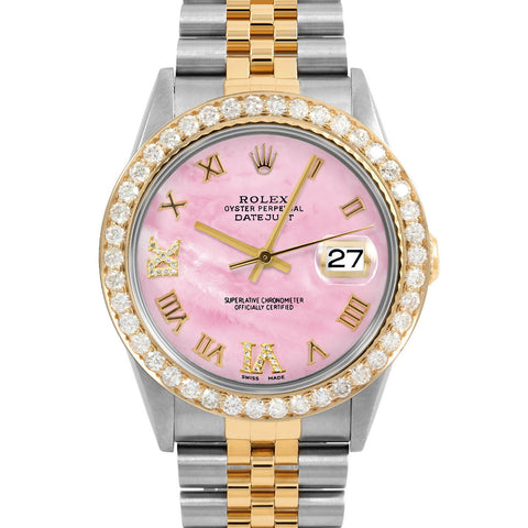 Rolex Datejust 36mm | 16233-PMOP-RDR69-25CT-JBL