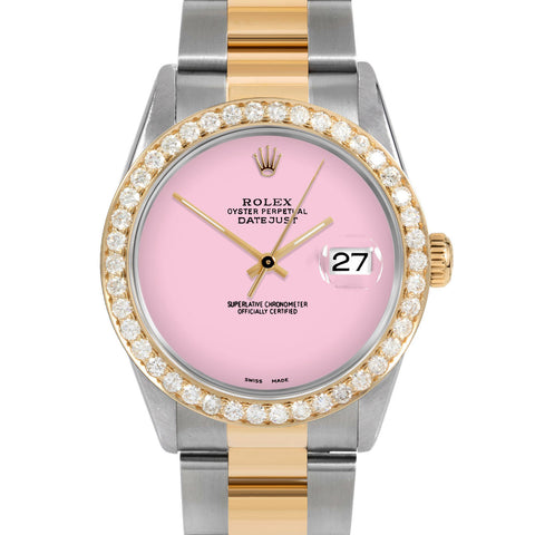 Rolex Datejust 36mm | 16233-PNK-NOHM-25CT-OYS