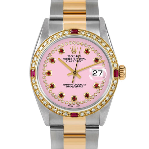 Rolex Datejust 36mm | 16233-PNK-STRR-4RBY-OYS
