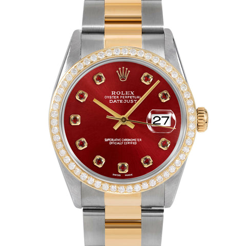 Rolex Datejust 36mm | 16233-RED-RBY-AM-BDS-OYS