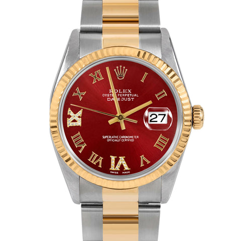 Rolex Datejust 36mm | 16233-RED-RDR69-FLT-OYS