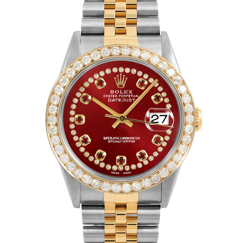 Rolex Datejust 36mm | 16233-RED-STRR-25CT-JBL