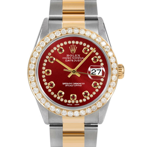 Rolex Datejust 36mm | 16233-RED-STRR-25CT-OYS