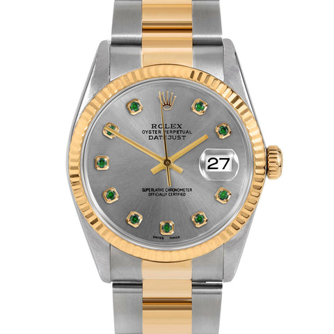 Rolex Datejust 36mm | 16233-SLT-EMD-AM-FLT-OYS