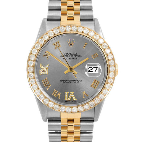 Rolex Datejust 36mm | 16233-SLT-RDR69-25CT-JBL