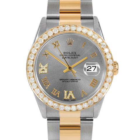 Rolex Datejust 36mm | 16233-SLT-RDR69-25CT-OYS