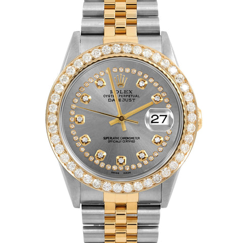 Rolex Datejust 36mm | 16233-SLT-STRD-25CT-JBL