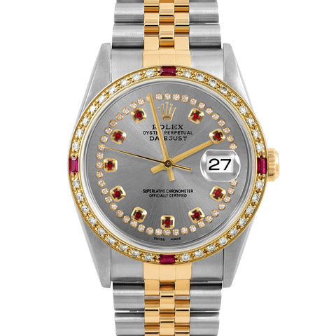 Rolex Datejust 36mm | 16233-SLT-STRR-4RBY-JBL