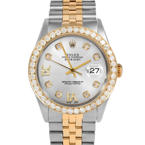 Rolex Datejust 36mm | 16233-SLV-8DR69-25CT-JBL