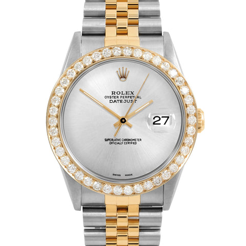 Rolex Datejust 36mm | 16233-SLV-NOHM-25CT-JBL