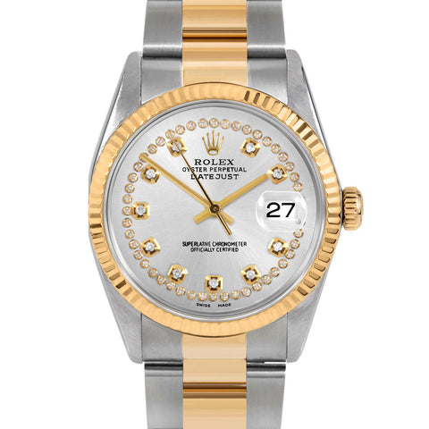 Rolex Datejust 36mm | 16233-SLV-STRD-FLT-OYS