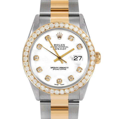 Rolex Datejust 36mm | 16233-WHT-DIA-AM-25CT-OYS