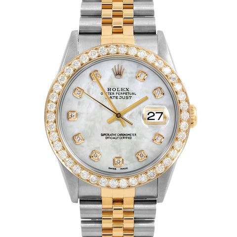 Rolex Datejust 36mm | 16233-WMOP-DIA-AM-25CT-JBL