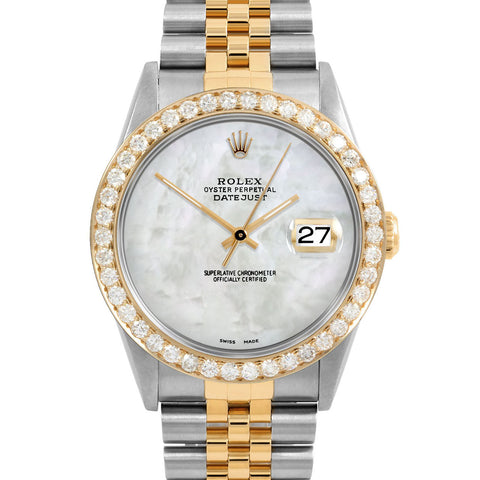 Rolex Datejust 36mm | 16233-WMOP-NOHM-25CT-JBL