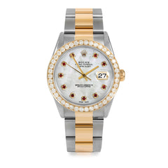 Rolex Datejust 36mm | 16233-WMOP-RBY-AM-25CT-OYS