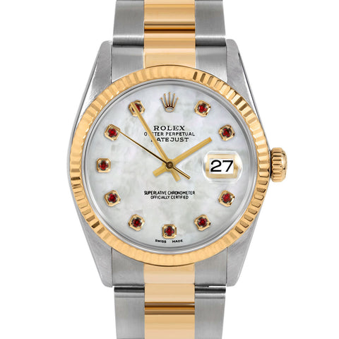 Rolex Datejust 36mm | 16233-WMOP-RBY-AM-FLT-OYS