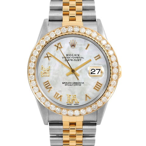 Rolex Datejust 36mm | 16233-WMOP-RDR69-25CT-JBL