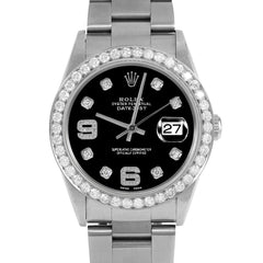 Rolex Datejust 36mm | 16234-BLK-8DA69-25CT-OYS
