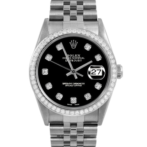 Rolex Datejust 36mm | 16234-BLK-DIA-AM-BDS-JBL