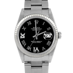 Rolex Datejust 36mm | 16234-BLK-RDR69-FLT-OYS